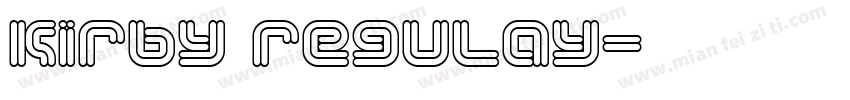 Kirby regulay字体转换